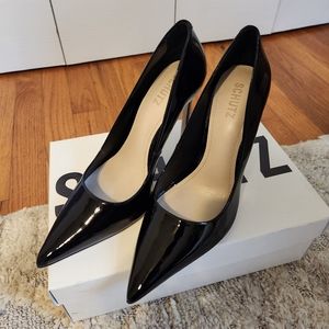 Schutz Lou Pumps, Black Patent, Size 8.5